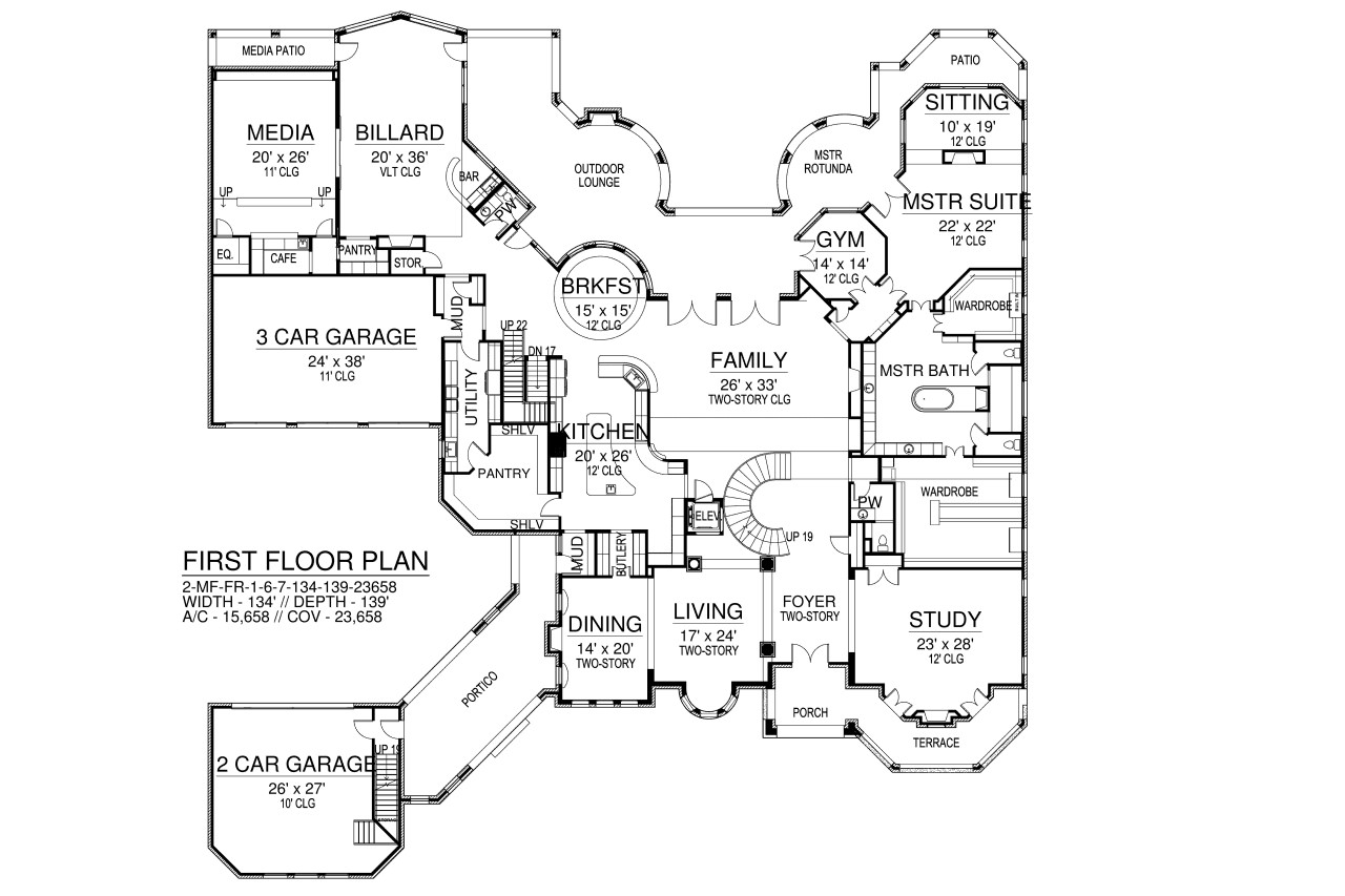 Luxury European Estate Style House Plan 8782 Armani